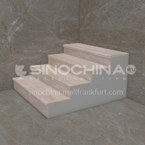 Natural beige European style marble staircase M-AA11Q